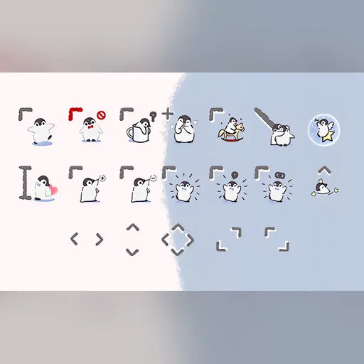 Baby Penguin cursor set preview