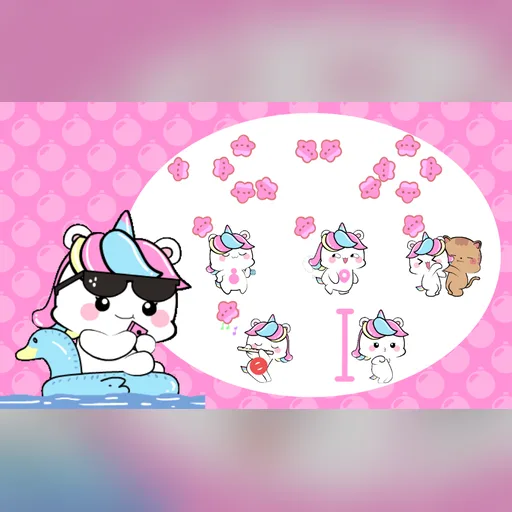 Baby Unicorn cursor set preview