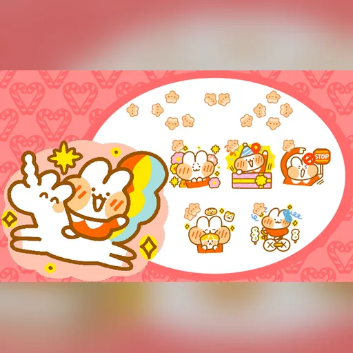 Bun Bunny cursor set preview