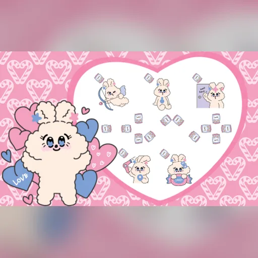 Candy Bunny cursor set preview