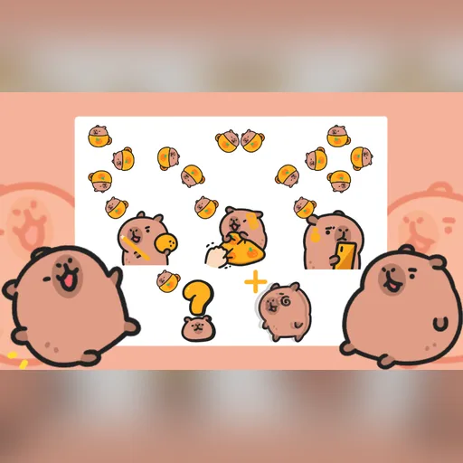 Capybara Snacks cursor set preview