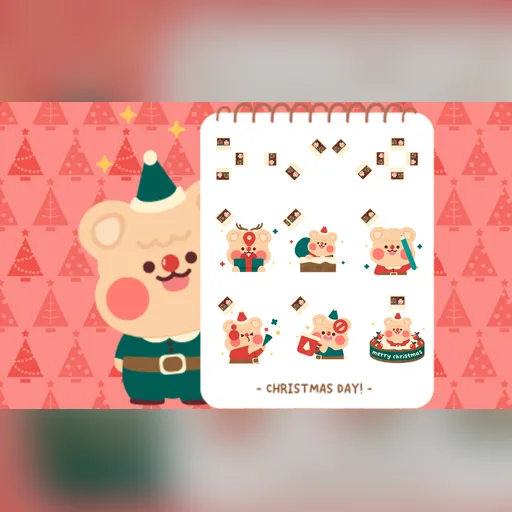 Christmas Bear cursor set preview