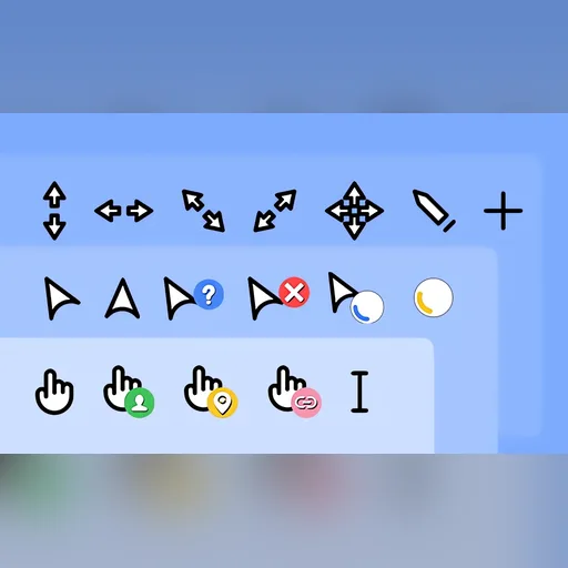 Classic Outline cursor set preview
