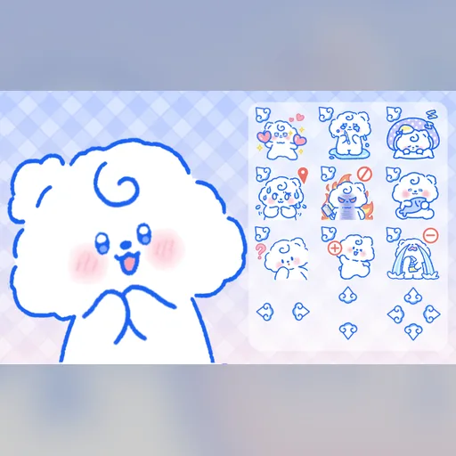 Cloud Puppy cursor set preview