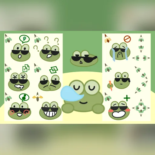 Cool Frog cursor set preview