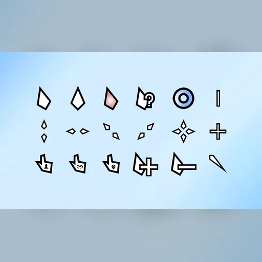 Crystal Outline cursor set preview