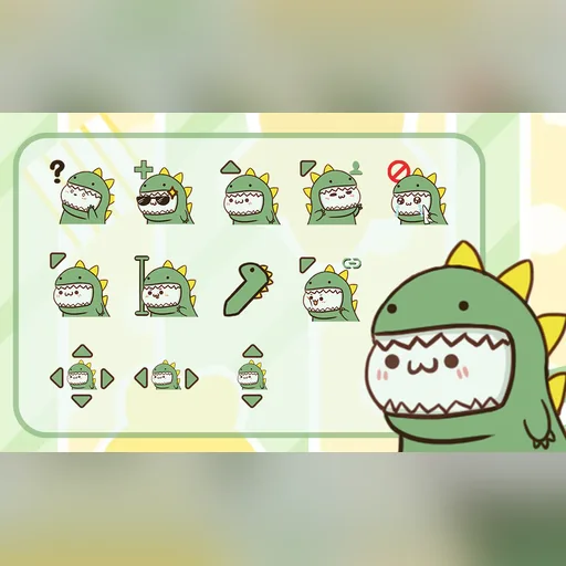 Dino Suit cursor set preview
