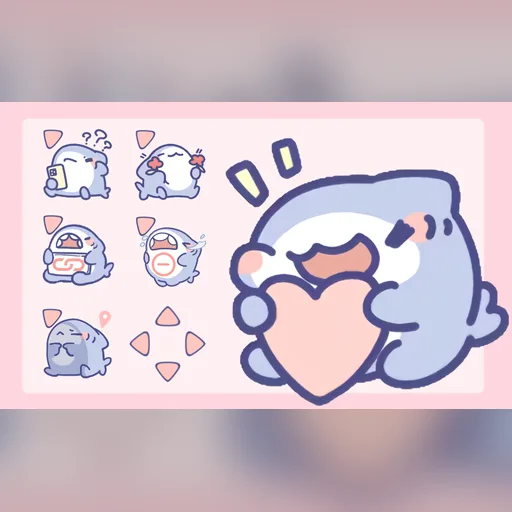 Dopey Shark cursor set preview