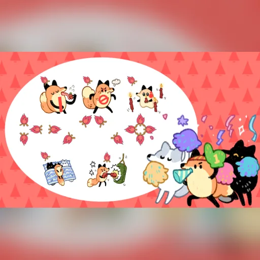 Fox Friends cursor set preview