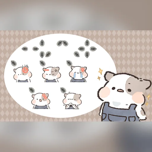 Hamster in Overalls cursor set preview