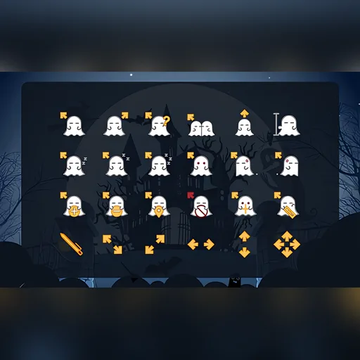 Little Ghosts cursor set preview