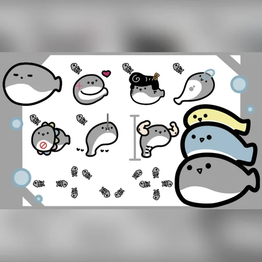 Little Gray Fish cursor set preview