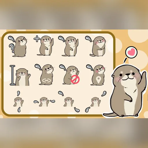 Little Otter cursor set preview