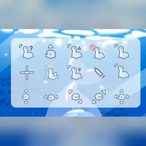 Little Sea Monster cursor set preview