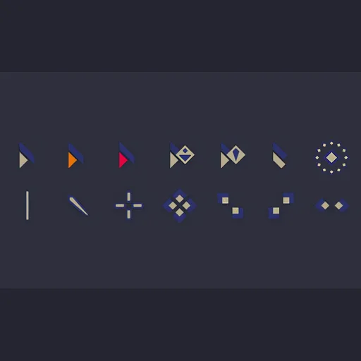 Navy & Sand cursor set preview