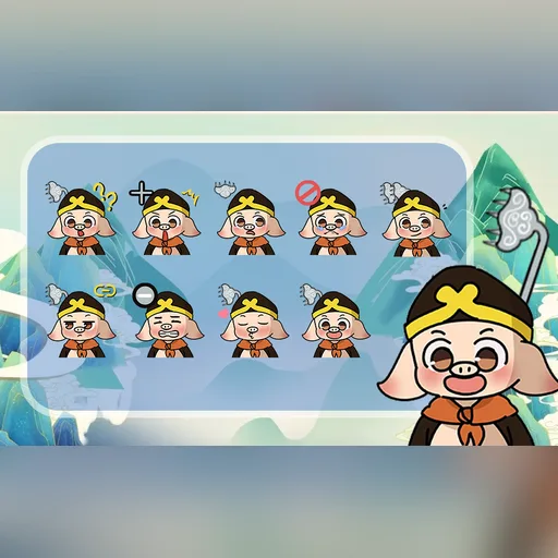 Piggy Pilgrim cursor set preview