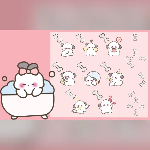 Puppy & Bones cursor set preview