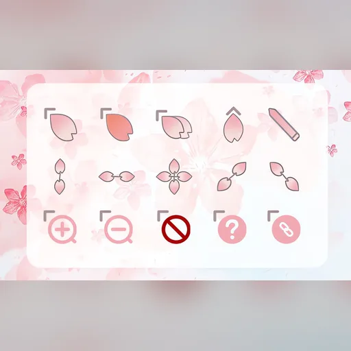 Sakura cursor set preview