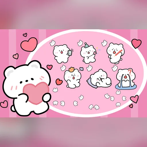 Snow Bear cursor set preview