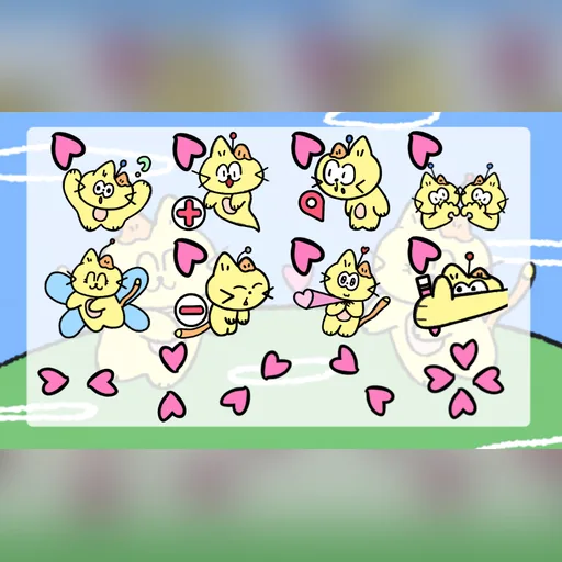 Sunny Kitty cursor set preview