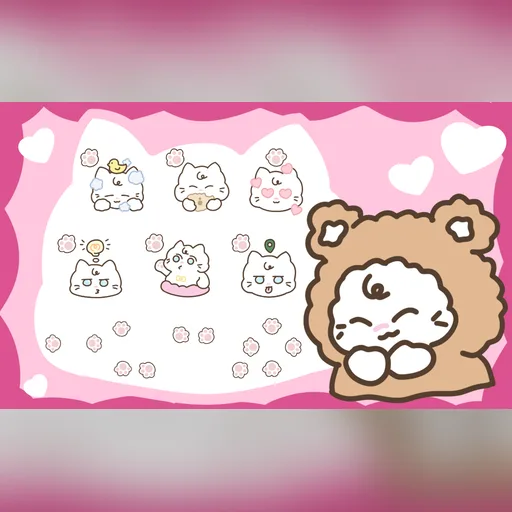 Teddy Kitty cursor set preview