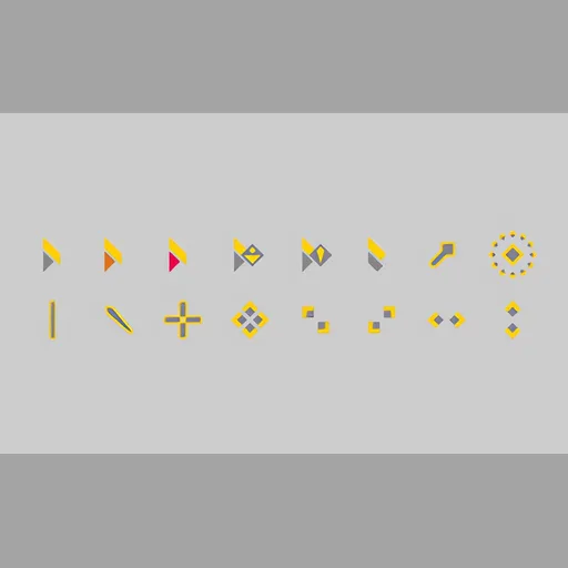 Yellow Edge cursor set preview